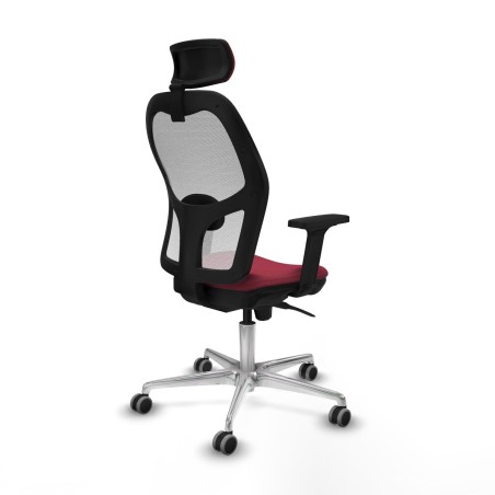 Sedia Ufficio con Poggiatesta Jorquera Piqueras y Crespo 2D086G2 Rosso