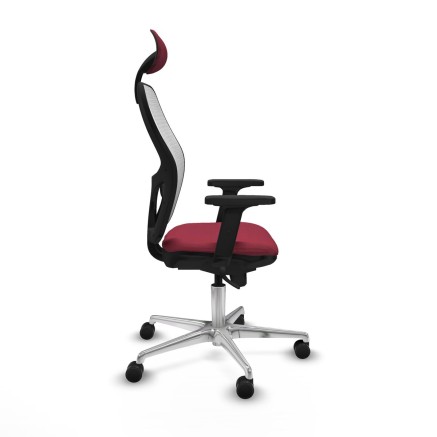 Sedia Ufficio con Poggiatesta Jorquera Piqueras y Crespo 2D086N1 Rosso 2