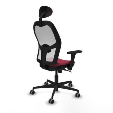 Sedia Ufficio con Poggiatesta Jorquera Piqueras y Crespo 3D036G1 Rosso