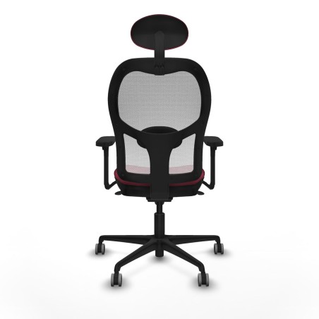 Sedia Ufficio con Poggiatesta Jorquera Piqueras y Crespo 3D036G1 Rosso