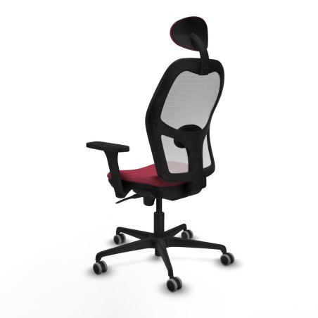 Sedia Ufficio con Poggiatesta Jorquera Piqueras y Crespo 3D036G1 Rosso