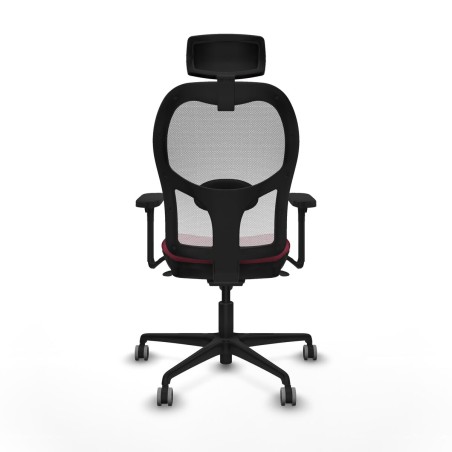 Sedia Ufficio con Poggiatesta Jorquera Piqueras y Crespo 3D036G2 Rosso