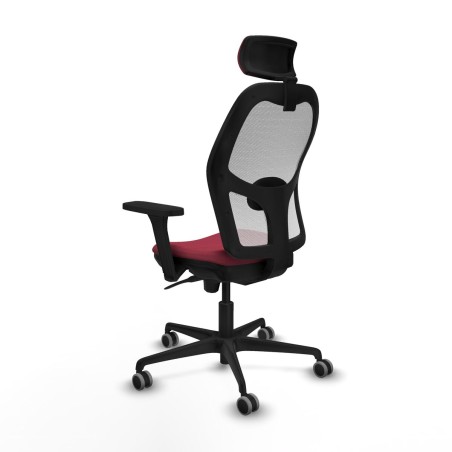 Sedia Ufficio con Poggiatesta Jorquera Piqueras y Crespo 3D036G2 Rosso