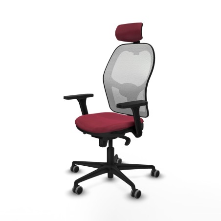 Sedia Ufficio con Poggiatesta Jorquera Piqueras y Crespo 3D036G2 Rosso