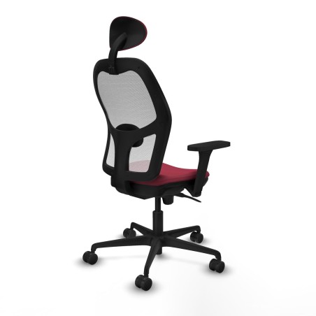 Sedia Ufficio con Poggiatesta Jorquera Piqueras y Crespo 3D036N1 Rosso
