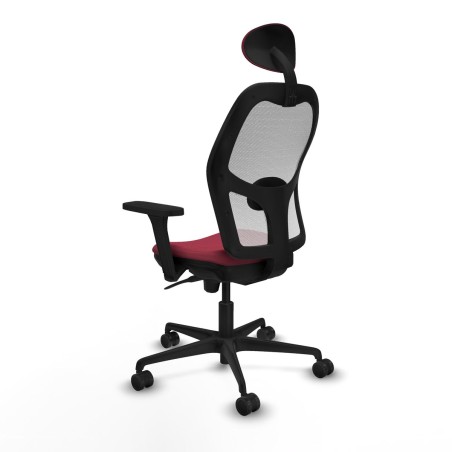 Sedia Ufficio con Poggiatesta Jorquera Piqueras y Crespo 3D036N1 Rosso