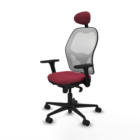 Sedia Ufficio con Poggiatesta Jorquera Piqueras y Crespo 3D036N1 Rosso