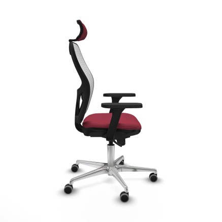 Office Chair with Headrest Jorquera Piqueras y Crespo 3D086G2 Maroon 2
