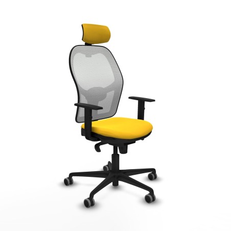 Sedia Ufficio con Poggiatesta Jorquera Piqueras y Crespo 1D036G2 Giall