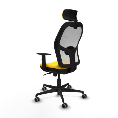 Sedia Ufficio con Poggiatesta Jorquera Piqueras y Crespo 1D036G2 Giall