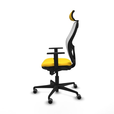 Sedia Ufficio con Poggiatesta Jorquera Piqueras y Crespo 1D036G2 Giall