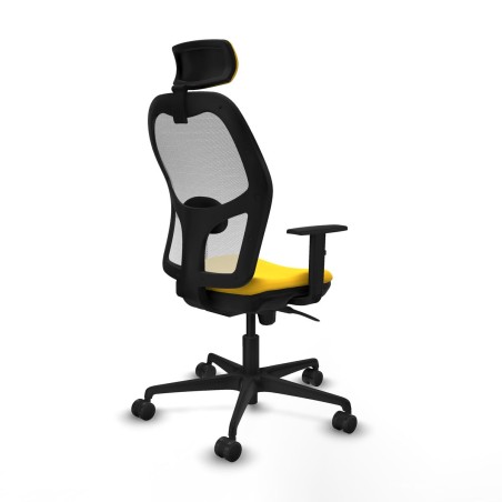 Sedia Ufficio con Poggiatesta Jorquera Piqueras y Crespo 1D036N2 Giall