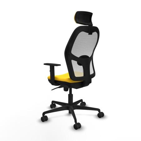 Sedia Ufficio con Poggiatesta Jorquera Piqueras y Crespo 1D036N2 Giall