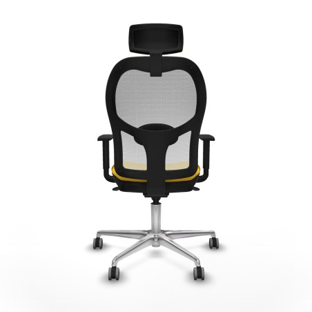 Sedia Ufficio con Poggiatesta Jorquera Piqueras y Crespo 1D086G2 Giall