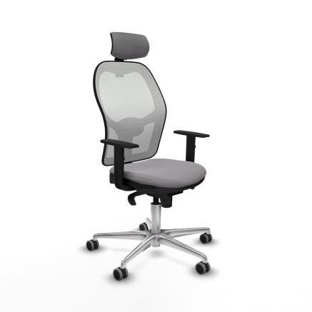 Bürostuhl mit Kopfstütze Jorquera Piqueras y Crespo 1D086G2 Grau