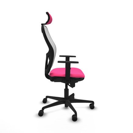 Sedia Ufficio con Poggiatesta Jorquera Piqueras y Crespo 1D036N2 Rosa 2