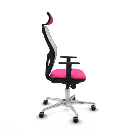 Office Chair with Headrest Jorquera Piqueras y Crespo 1D086G2 Pink 2