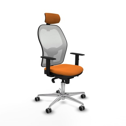 Office Chair with Headrest Jorquera Piqueras y Crespo 1D086G2 Orange