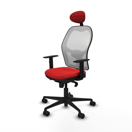 Sedia Ufficio con Poggiatesta Jorquera Piqueras y Crespo 1D036N1 Rosso