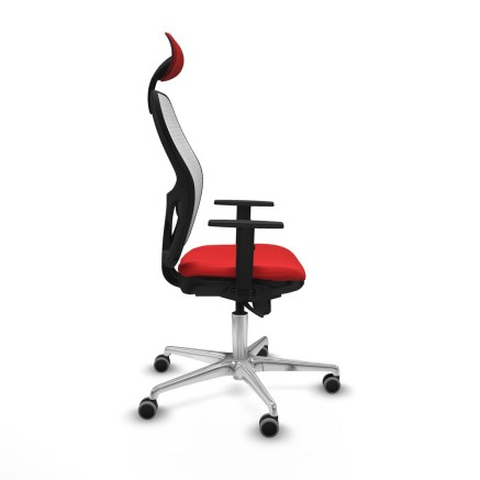 Office Chair with Headrest Jorquera Piqueras y Crespo 1D086G1 Red 2
