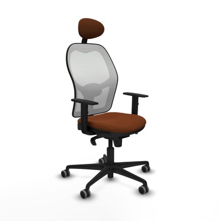Sedia Ufficio con Poggiatesta Jorquera Piqueras y Crespo 1D036G1 Bianc