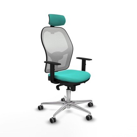 Sedia Ufficio con Poggiatesta Jorquera Piqueras y Crespo 1D086G2 Turch