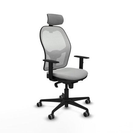 Sedia Ufficio con Poggiatesta Jorquera Piqueras y Crespo 1D036G2 Grigi