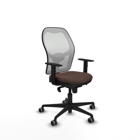 Chaise de Bureau Piqueras y Crespo 1D036G0 Blanc Brun foncé