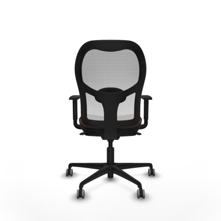 Chaise de Bureau Piqueras y Crespo 1D036G0 Blanc Brun foncé