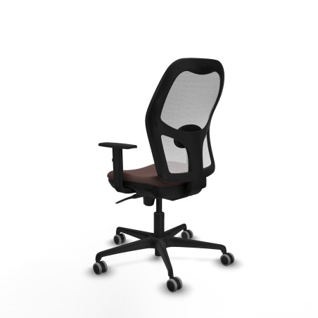 Chaise de Bureau Piqueras y Crespo 1D036G0 Blanc Brun foncé