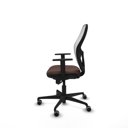 Chaise de Bureau Piqueras y Crespo 1D036G0 Blanc Brun foncé