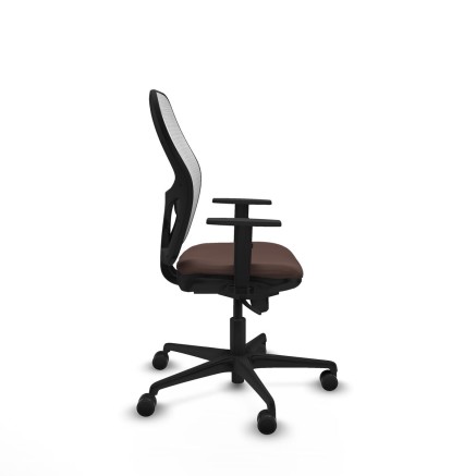 Sedia da Ufficio Piqueras y Crespo 1D036N0 Bianco Marrone scuro 2