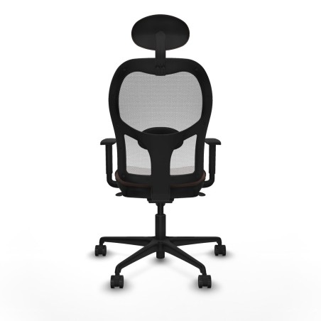 Sedia da Ufficio Piqueras y Crespo 1D036N1 Bianco Marrone scuro
