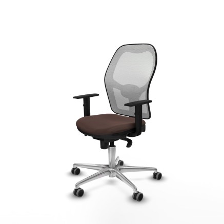 Chaise de Bureau Piqueras y Crespo 1D086G0 Blanc Brun foncé 2