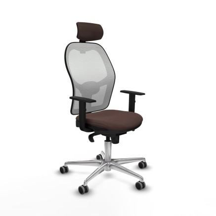 Office Chair with Headrest Jorquera Piqueras y Crespo 1D086G2 White Da