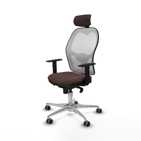 Sedia Ufficio con Poggiatesta Jorquera Piqueras y Crespo 1D086G2 Bianc