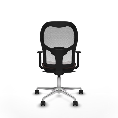 Sedia da Ufficio Piqueras y Crespo 1D086N0 Bianco Marrone scuro
