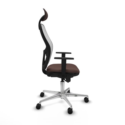 Sedia Ufficio con Poggiatesta Jorquera Piqueras y Crespo 1D086N1 Bianc 2
