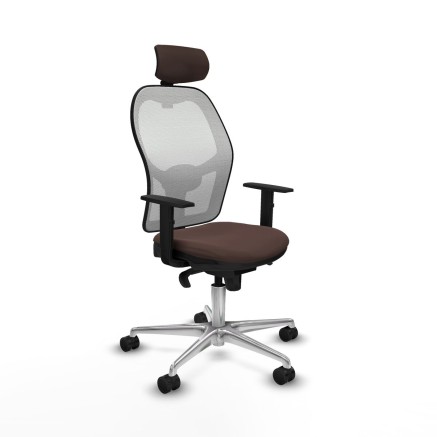 Office Chair with Headrest Jorquera Piqueras y Crespo 1D086N2 White Da