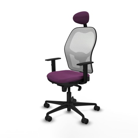 Office Chair with Headrest Jorquera Piqueras y Crespo 1D036N1 Purple