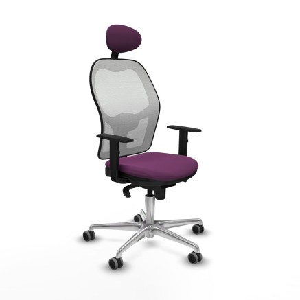 Office Chair with Headrest Jorquera Piqueras y Crespo 1D086G1 Purple