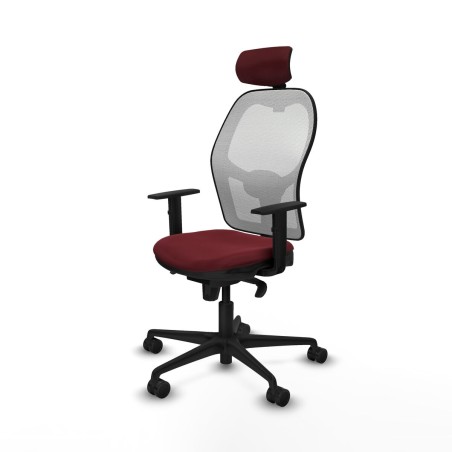 Sedia da Ufficio Piqueras y Crespo 1D036N2 Rosso Granato