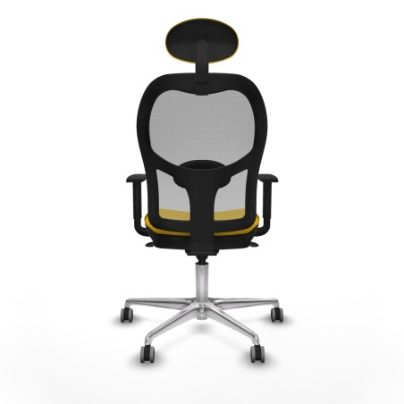 Office Chair with Headrest Jorquera Piqueras y Crespo 1D086G1 Yellow
