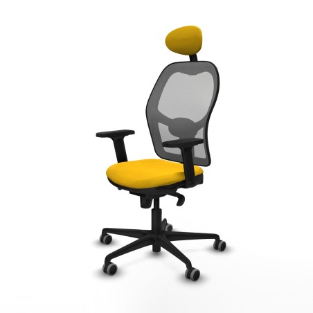 Chaise de Bureau avec Appui-tête Piqueras y Crespo 2D036G1 Jaune