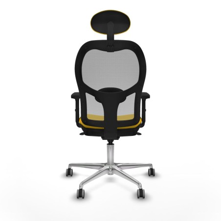Chaise de Bureau avec Appui-tête Piqueras y Crespo 2D086G1 Jaune