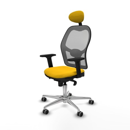 Chaise de Bureau avec Appui-tête Piqueras y Crespo 2D086G1 Jaune