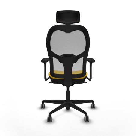 Office Chair with Headrest Piqueras y Crespo 3D036G2 Yellow
