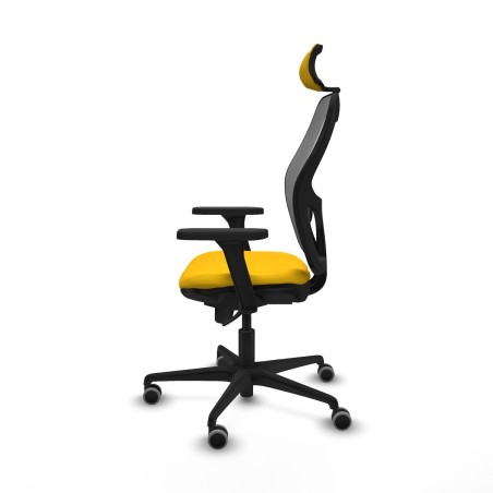 Office Chair with Headrest Piqueras y Crespo 3D036G2 Yellow