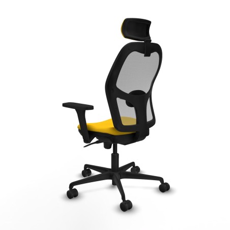 Chaise de Bureau avec Appui-tête Piqueras y Crespo 3D036N2 Jaune