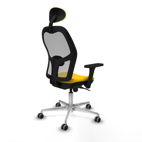 Office Chair with Headrest Piqueras y Crespo 3D086G1 Yellow